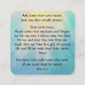 福音書カード スクエア名刺 (裏面)