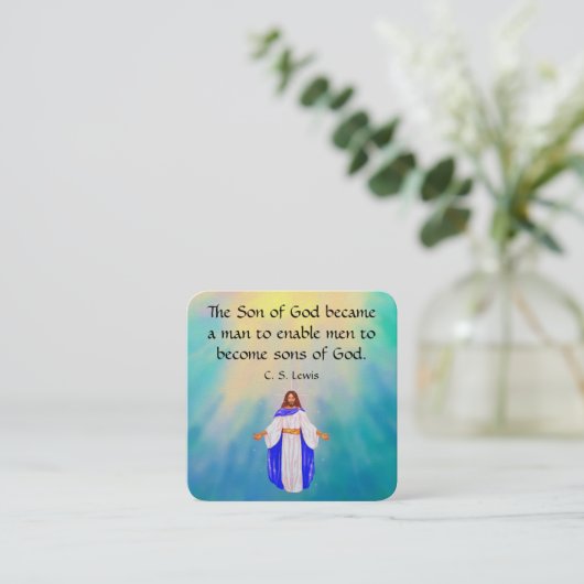 福音書カード スクエア名刺 (スタンド正面)