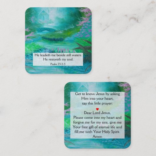 福音書カード スクエア名刺 (正面/裏面)