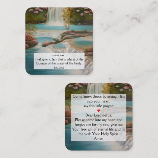 福音書カード スクエア名刺 (正面/裏面)