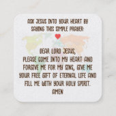 福音書カード スクエア名刺 (裏面)