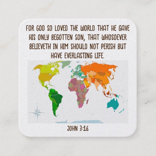 福音書カード スクエア名刺 (正面)