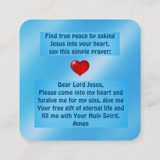 福音書カード スクエア名刺 (裏面)