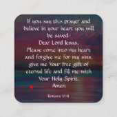 福音書カード スクエア名刺 (裏面)