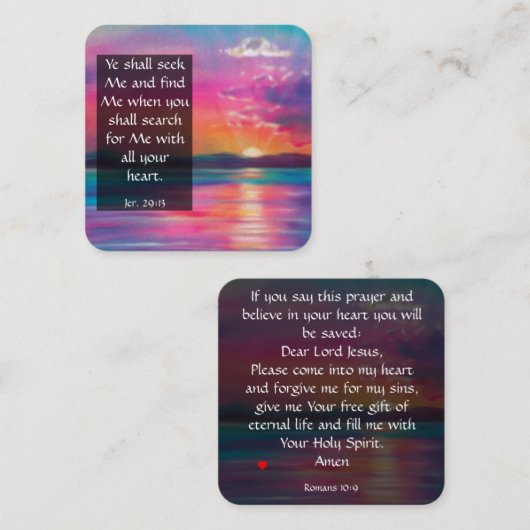 福音書カード スクエア名刺 (正面/裏面)