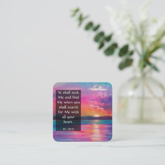 福音書カード スクエア名刺 (スタンド正面)