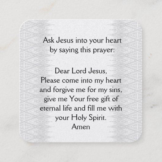 福音書カード スクエア名刺 (裏面)