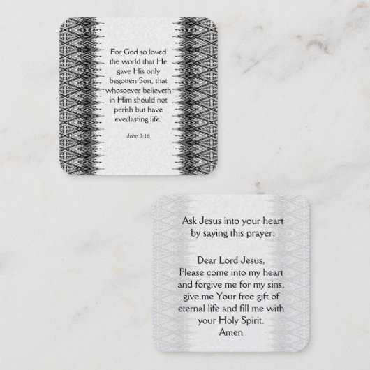 福音書カード スクエア名刺 (正面/裏面)