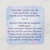 福音書カード スクエア名刺 (裏面)