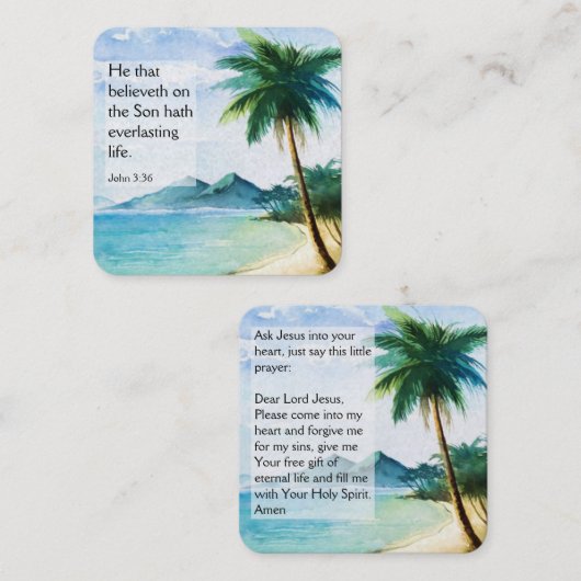 福音書カード スクエア名刺 (正面/裏面)