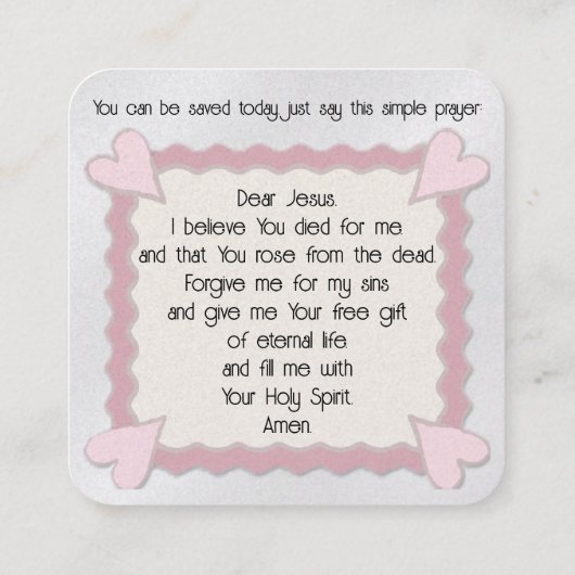 福音書カード スクエア名刺 (裏面)