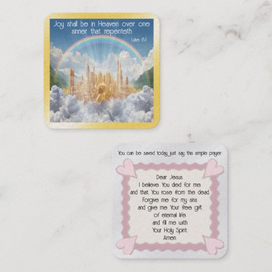 福音書カード スクエア名刺 (正面/裏面)