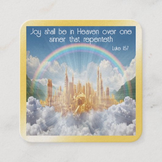 福音書カード スクエア名刺 (正面)