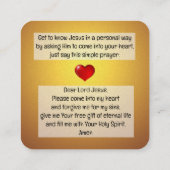 福音書カード スクエア名刺 (裏面)