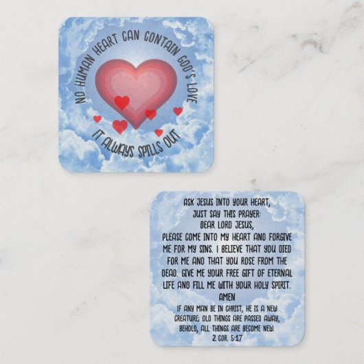 福音書カード スクエア名刺 (正面/裏面)