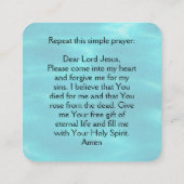 福音書カード スクエア名刺 (裏面)