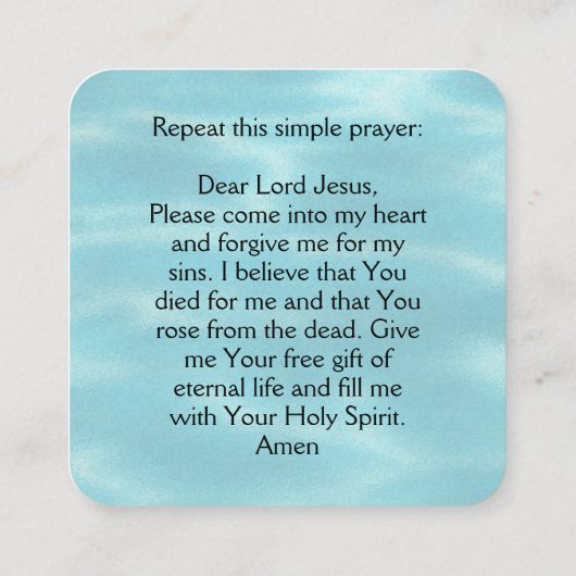 福音書カード スクエア名刺 (裏面)