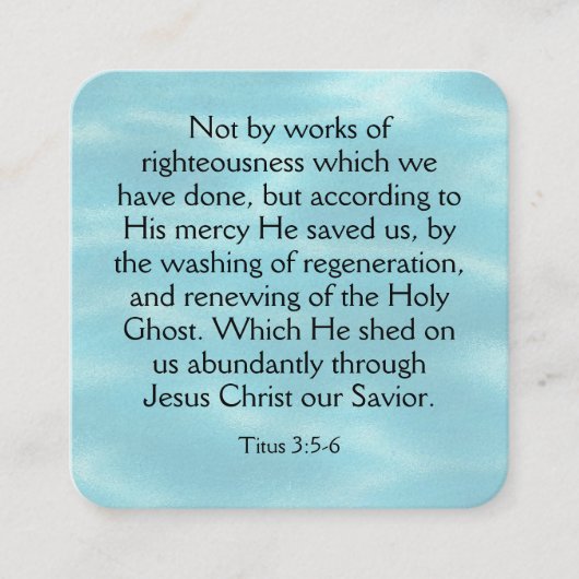 福音書カード スクエア名刺 (正面)