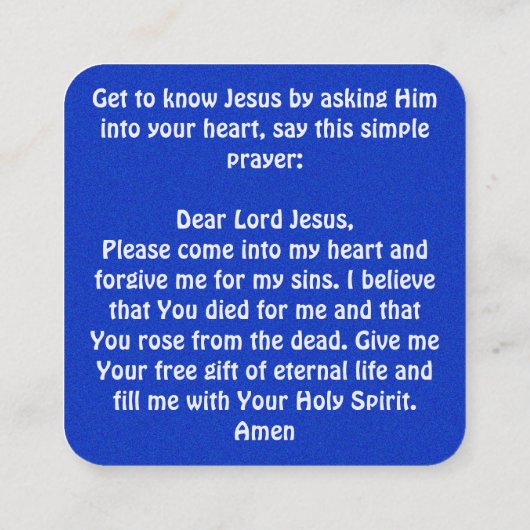 福音書カード スクエア名刺 (裏面)