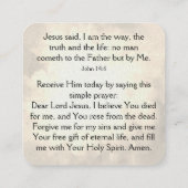 福音書カード スクエア名刺 (裏面)