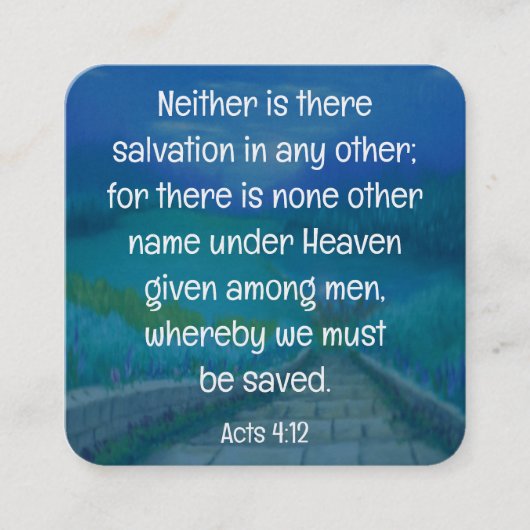 福音書カード スクエア名刺 (正面)