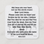 福音書カード スクエア名刺 (裏面)