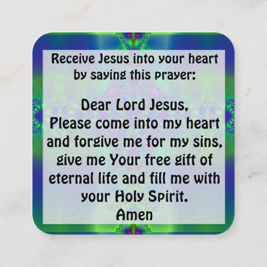 福音書カード スクエア名刺 (裏面)