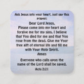 福音書カード スクエア名刺 (裏面)