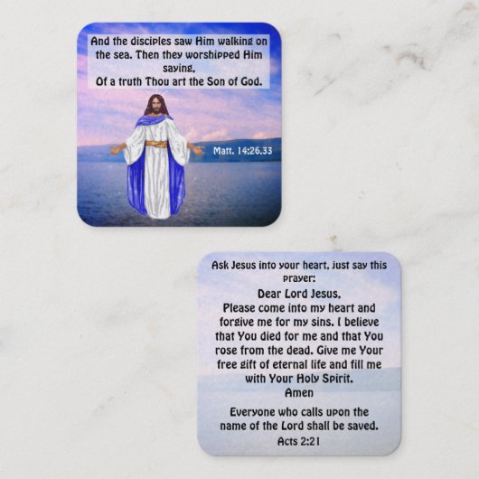 福音書カード スクエア名刺 (正面/裏面)