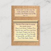 福音書カード 名刺 (裏面)