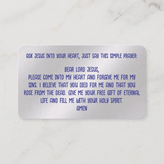 福音書カード 名刺 (裏面)