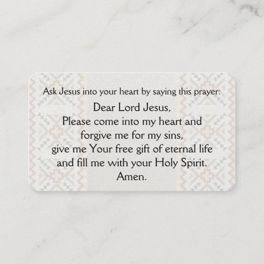 福音書カード 名刺 (裏面)