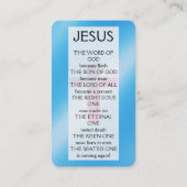 福音書カード 名刺 (裏面)