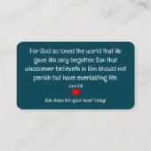 福音書カード 名刺 (裏面)