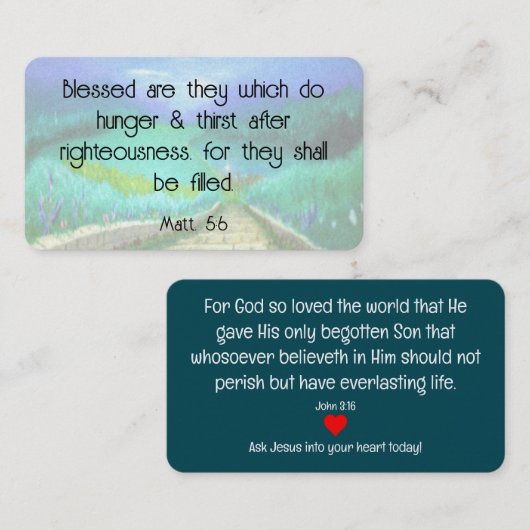 福音書カード 名刺 (正面/裏面)