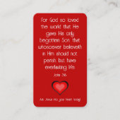 福音書カード 名刺 (正面)