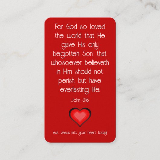 福音書カード 名刺 (正面)