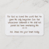 福音書カード 名刺 (裏面)