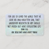 福音書カード 名刺 (裏面)