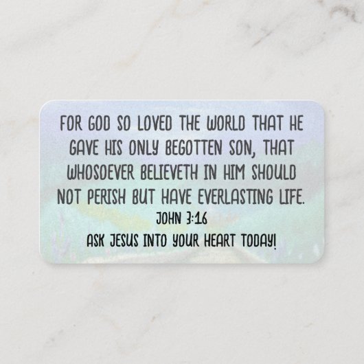 福音書カード 名刺 (裏面)