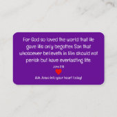 福音書カード 名刺 (裏面)