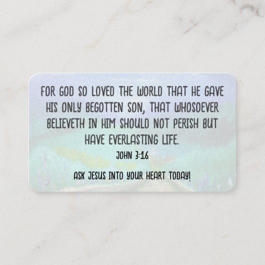 福音書カード 名刺 (裏面)