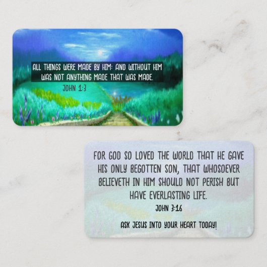 福音書カード 名刺 (正面/裏面)