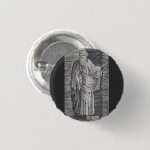 福音記者マタイ - 美術品の複製 缶バッジ (正面&裏面)