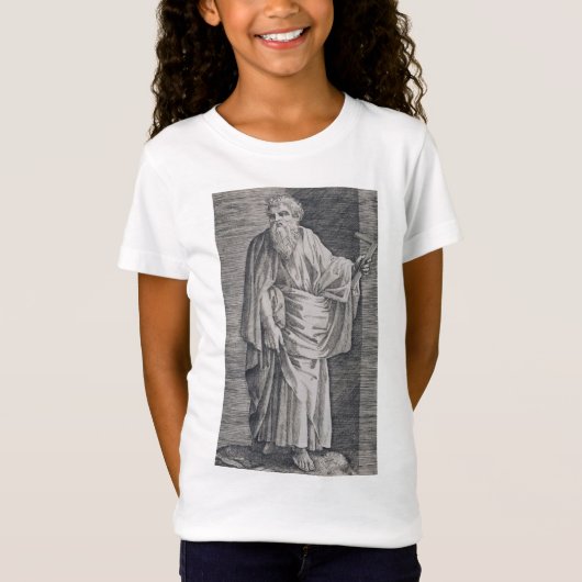 福音記者マタイ - 美術品の複製 Tシャツ (正面)