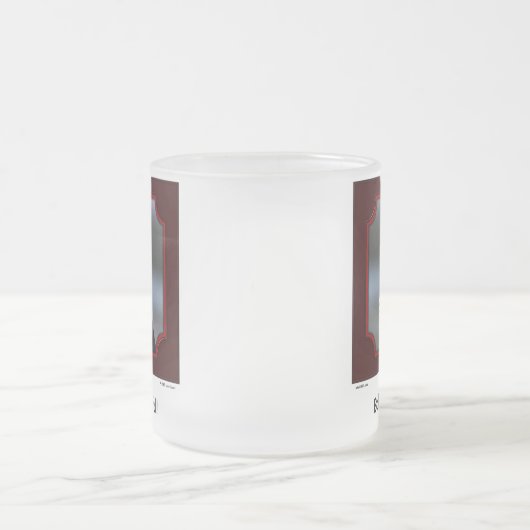 "禿げたあります美しいですが!" 白頭鷲のマグ フロストグラスマグカップ (中央)