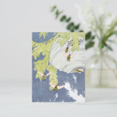 禿げたスズメとその紙の巣 ポストカード (スタンド正面)