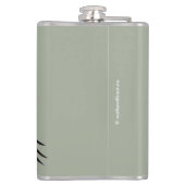 禿げたワシが空に飛び込む フラスク (裏面)