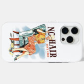 禿げた女性戦士のがん認識度 Case-Mate iPhoneケース (裏面 (横))