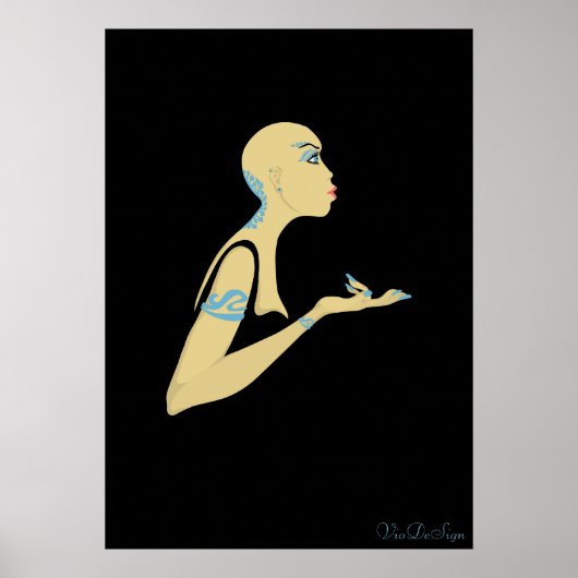 禿げた女 ポスター (正面)